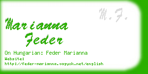 marianna feder business card